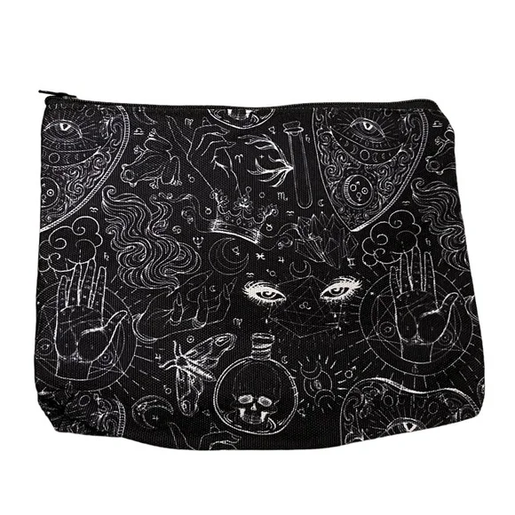 Witchy black zippered pouch - Picture 2 of 5